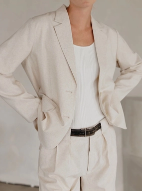 Susanne Blazer Natural EasyClean Coating Smooth Glide Fasteners