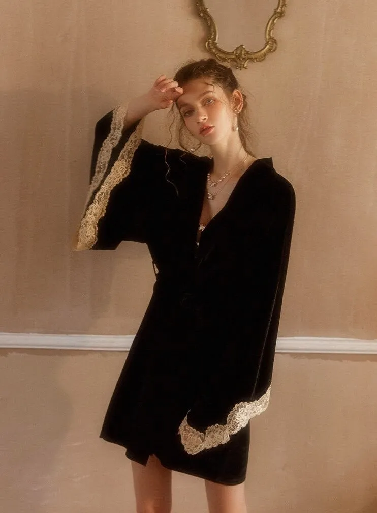 Susan's Velvet Royal Nightgown