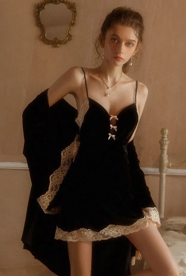 Susan's Velvet Royal Nightgown
