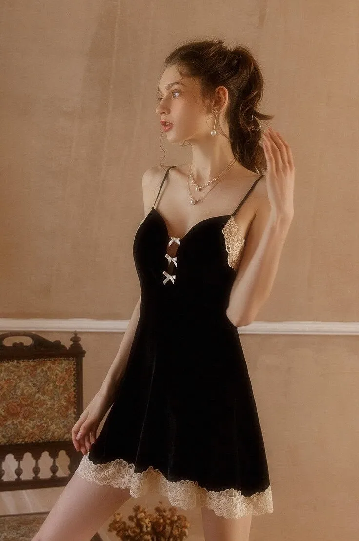 Susan's Velvet Royal Nightgown