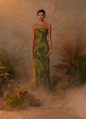Nettle Maxi Dress - Tropic Floral Light Finish Contemporary Look