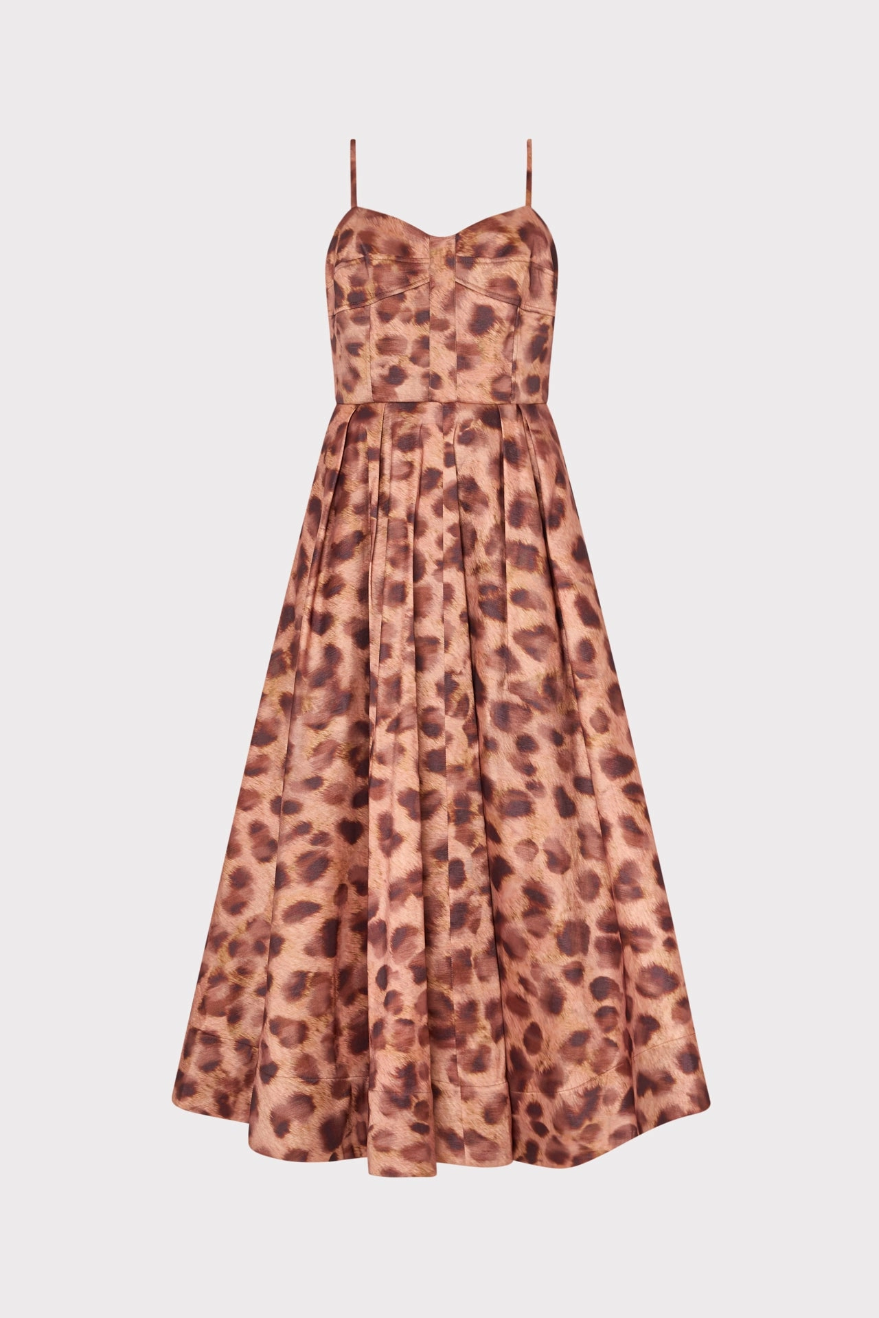 Queen Leopard Print Taffeta Bustier Dress Texture Style hypoallergenic