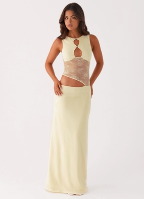 Low Maintenance Clean Cut Prophecy Maxi Dress - Yellow