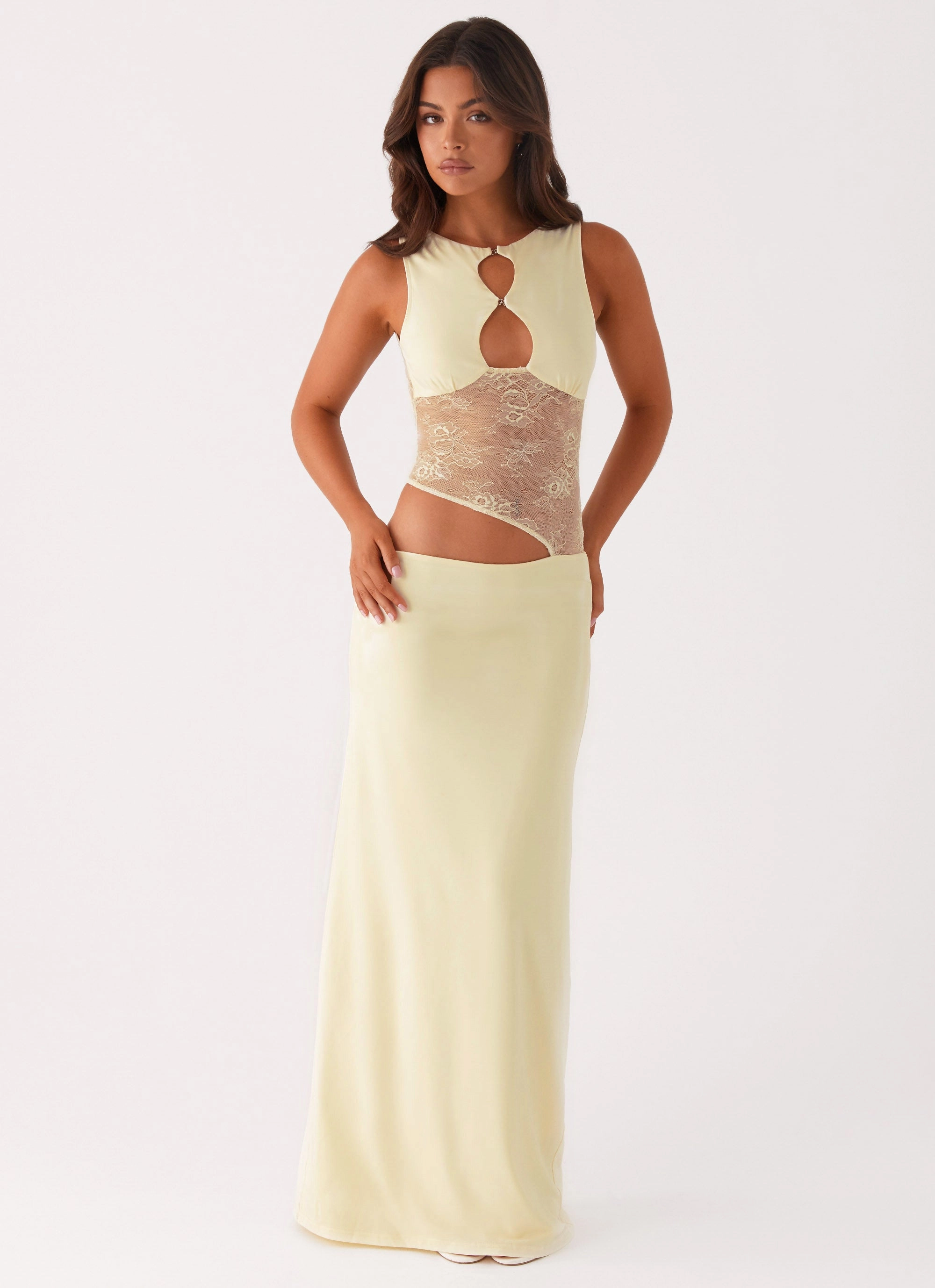 Low Maintenance Clean Cut Prophecy Maxi Dress - Yellow