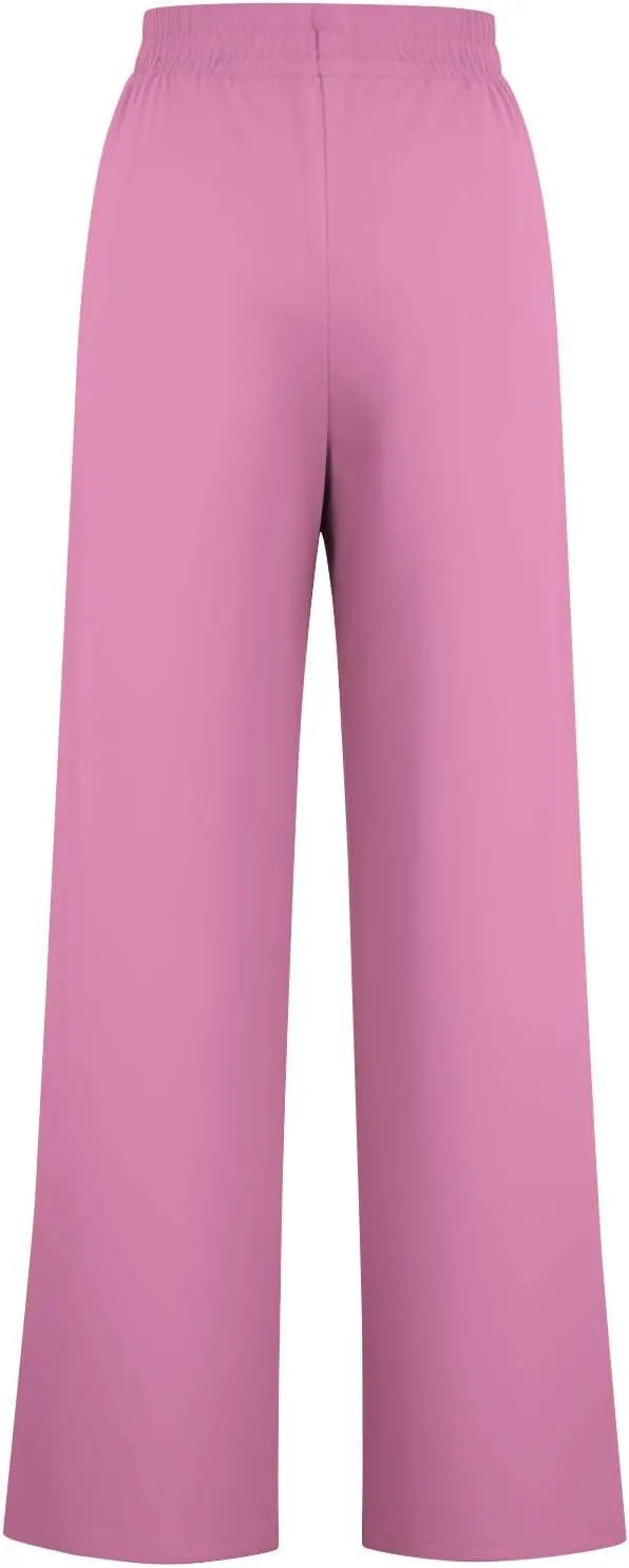 Sweat Pants for Womens Drawstring Wide Leg Pants Straight Leg Baggy Lounge Sweatpants Lounge Trousers with Pockets