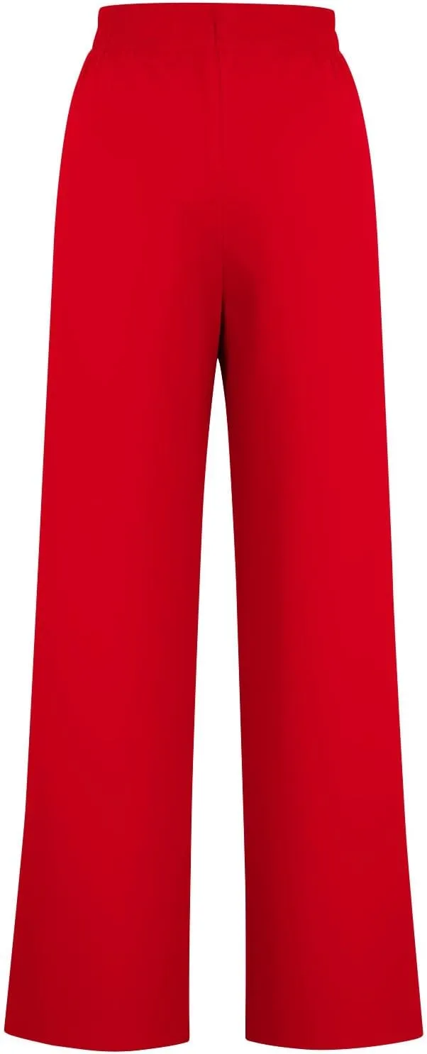 Sweat Pants for Womens Drawstring Wide Leg Pants Straight Leg Baggy Lounge Sweatpants Lounge Trousers with Pockets