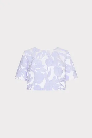 Durable Stitch Pattern Durable Reinforced Elbows Tulip Jacquard Top