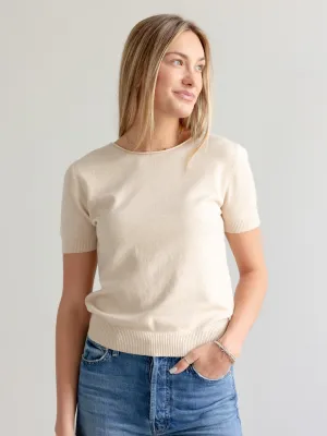 Anti Slip Shoulder Padding NonRestrictiveCollar Liddy Knit - Oatmeal
