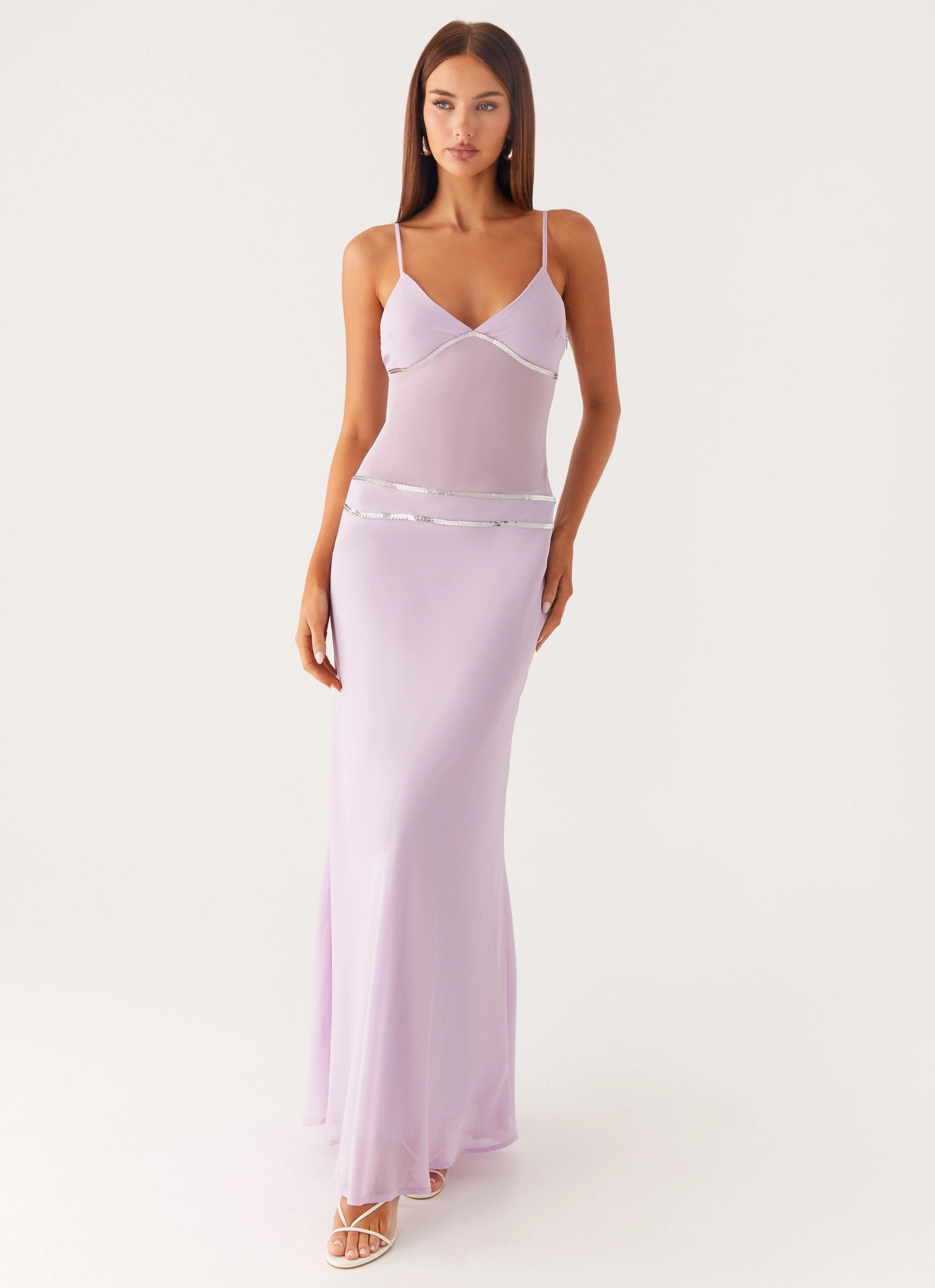 Sweet On You Maxi Dress - Lavender Sleek Flex