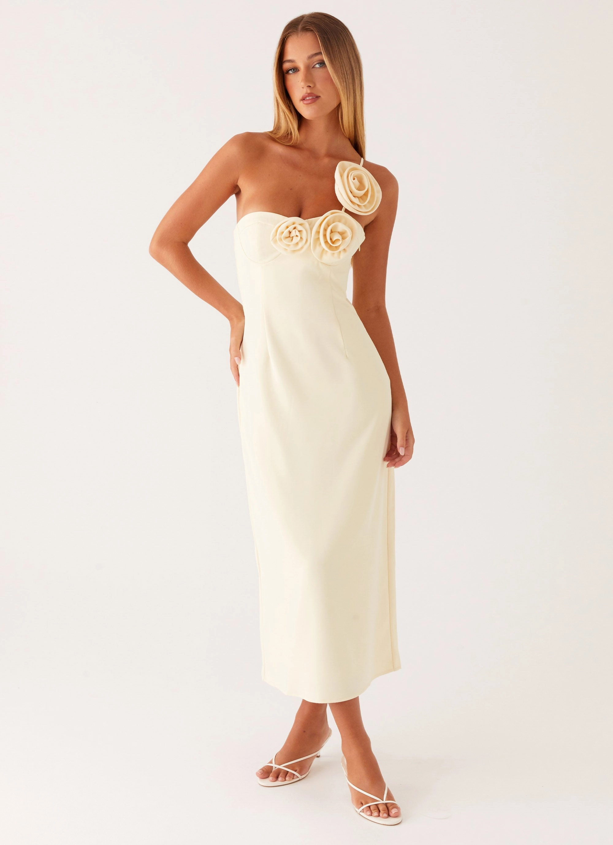 Sweetpea Midi Dress - Yellow Polished office dress Daily Essential