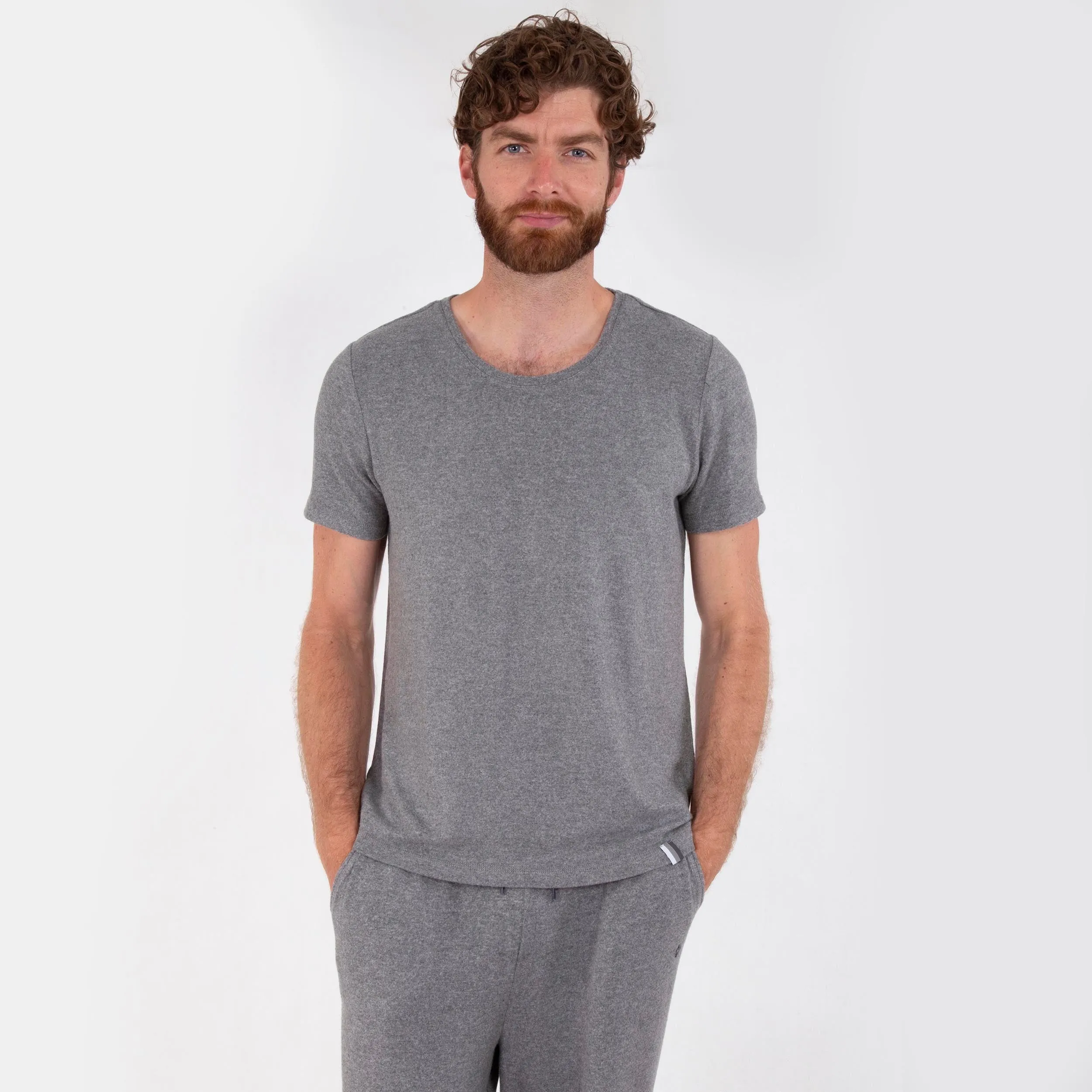 T-shirt manches courtes Homme Gris