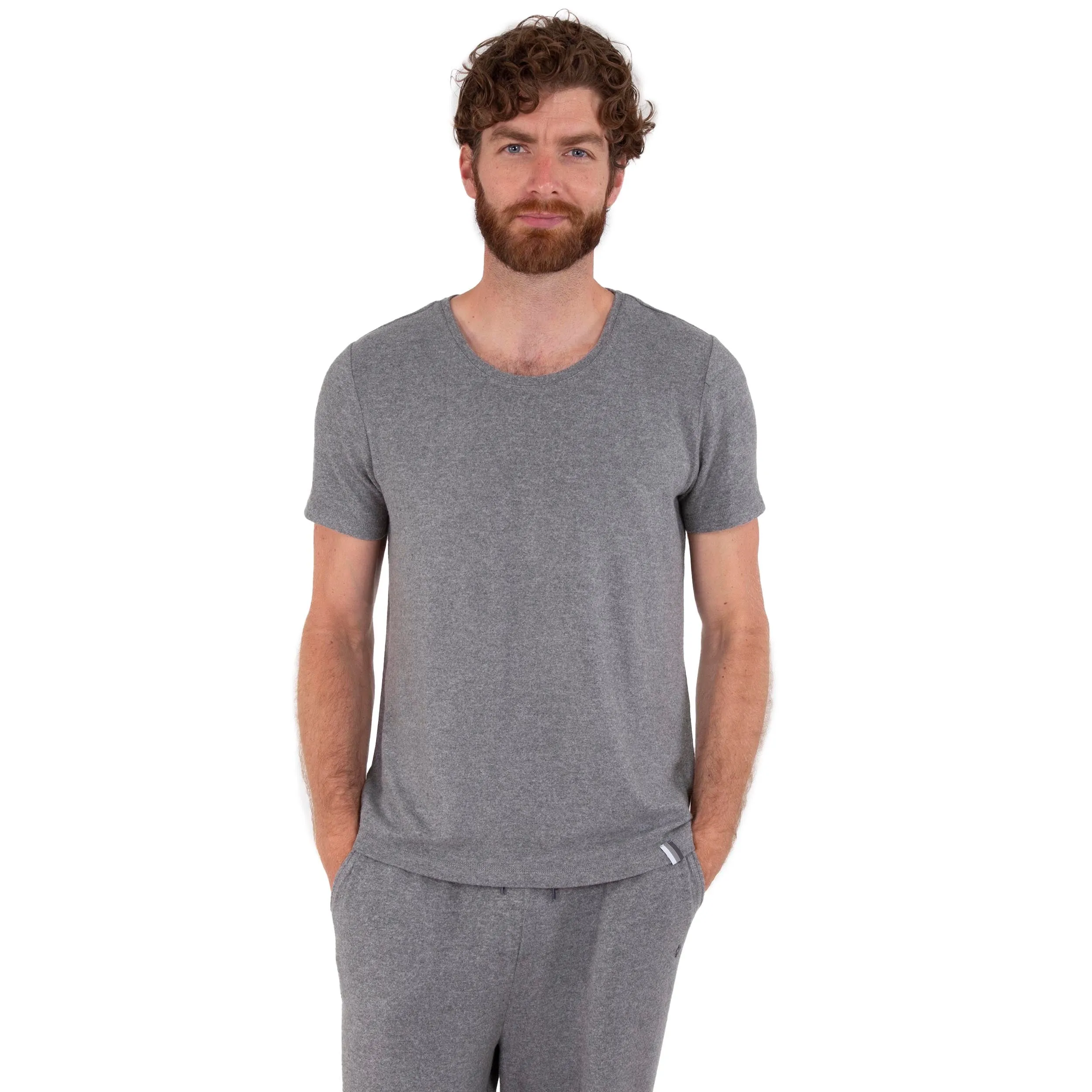 T-shirt manches courtes Homme Gris