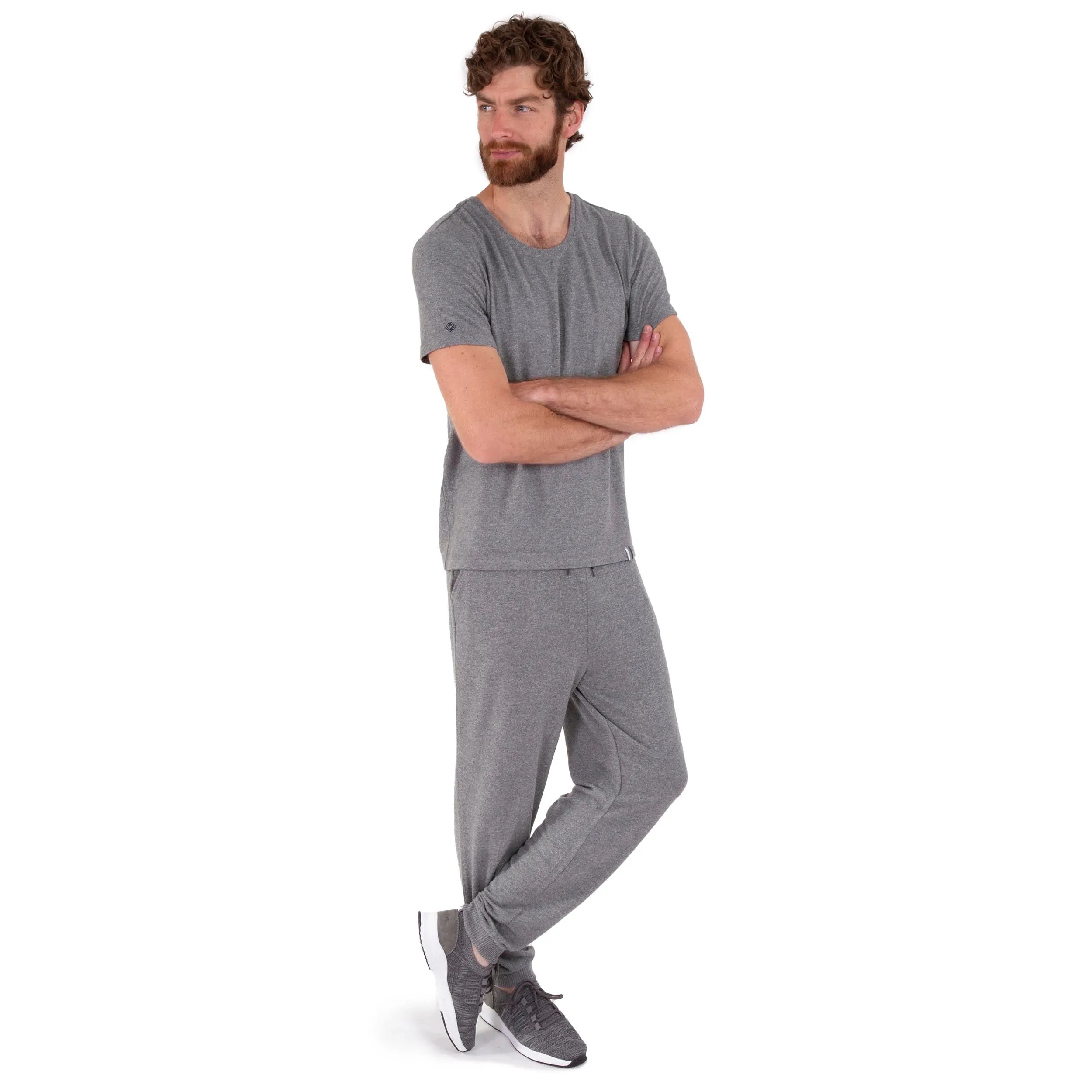 T-shirt manches courtes Homme Gris