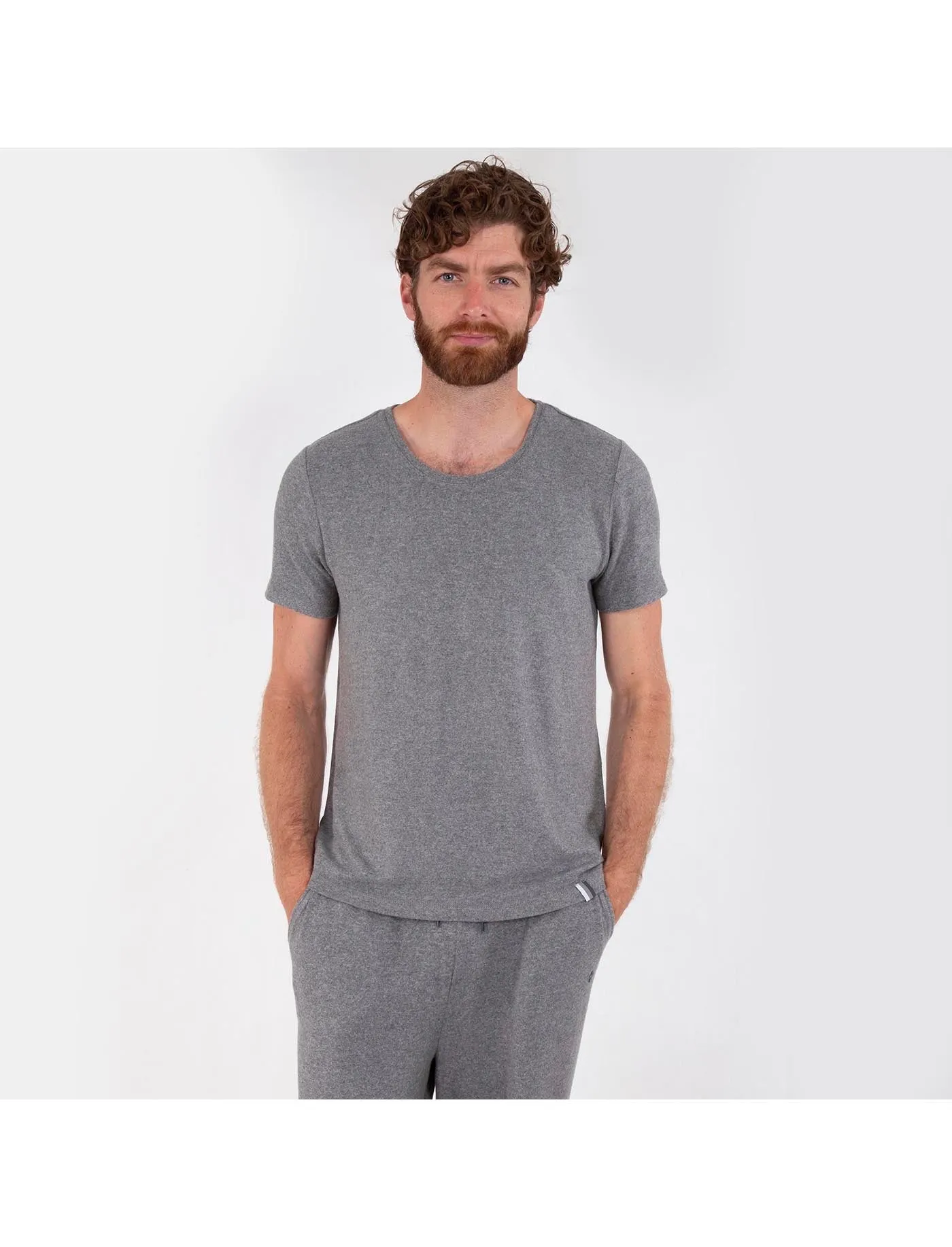 T-shirt manches courtes Homme Gris