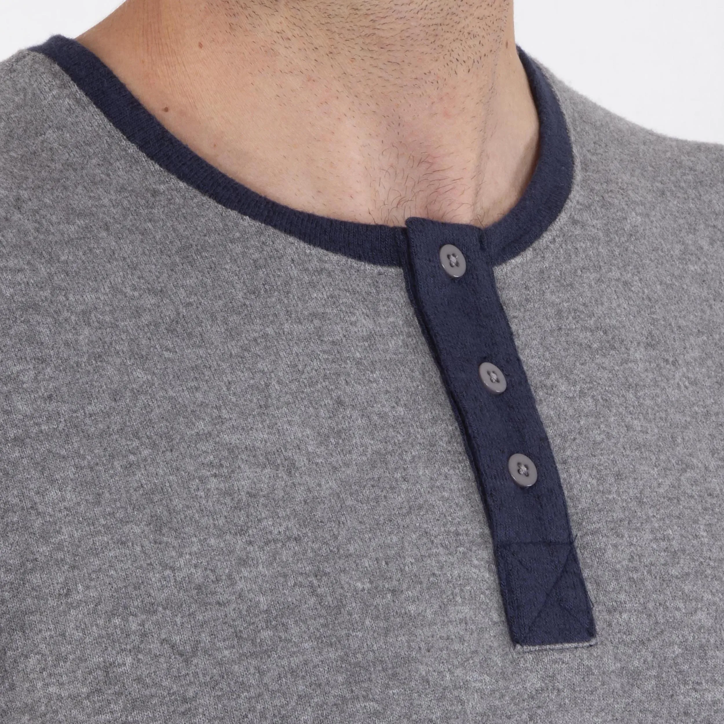 T-shirt manches longues Homme Gris