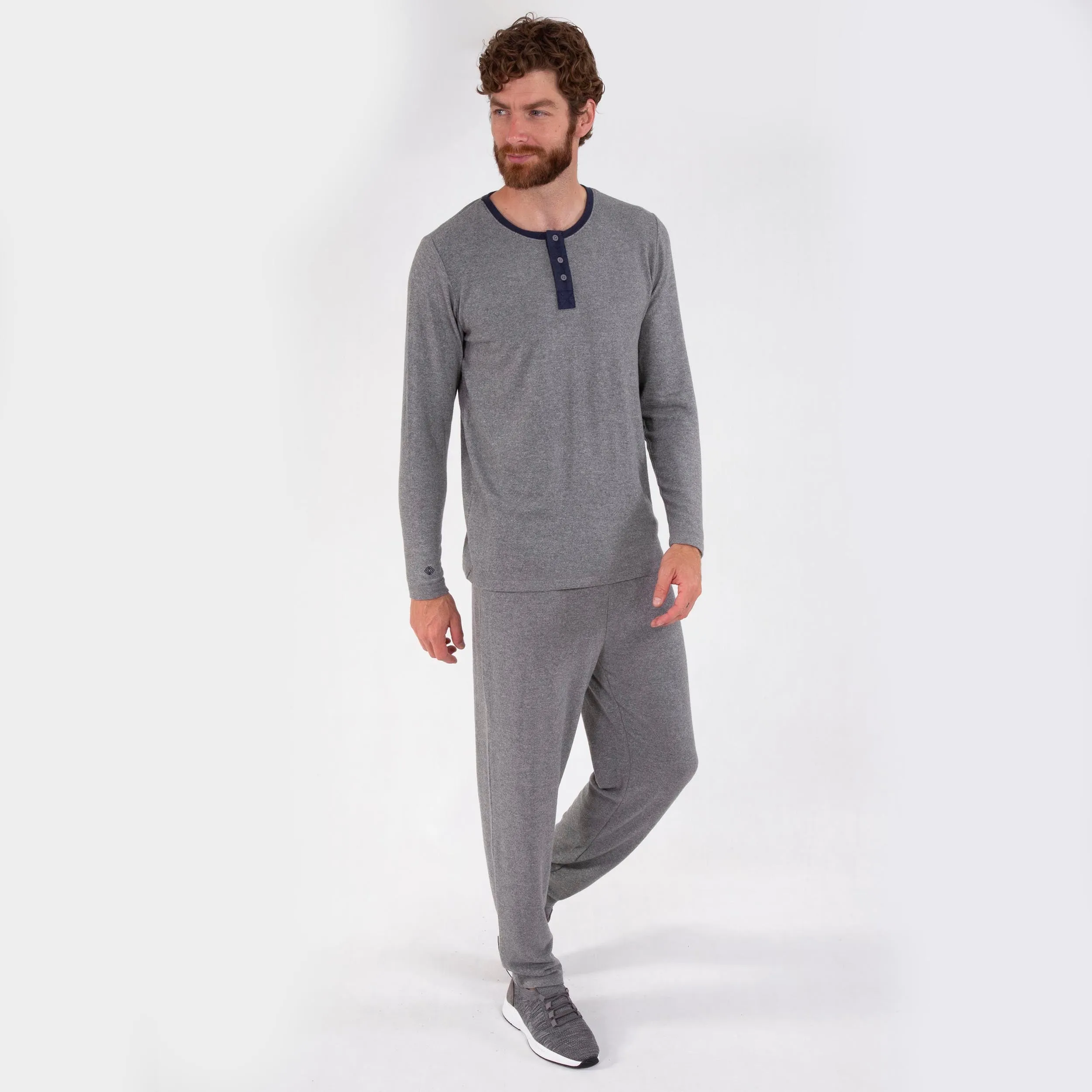 T-shirt manches longues Homme Gris