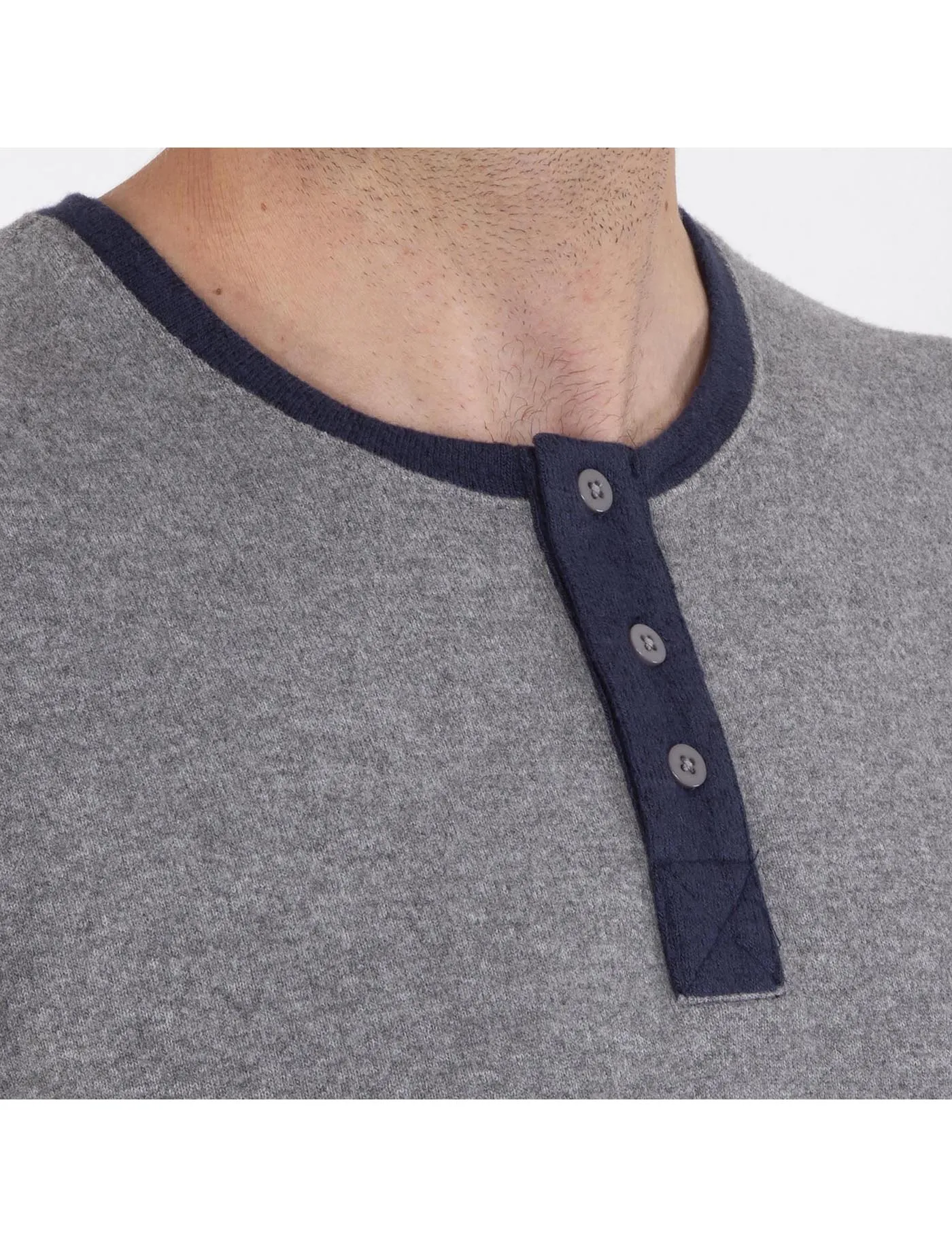 T-shirt manches longues Homme Gris