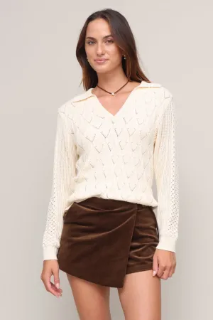 DoubleLayered Tabi Sweater