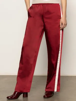 Quick Dry Technology Satin Track Pant Crimson