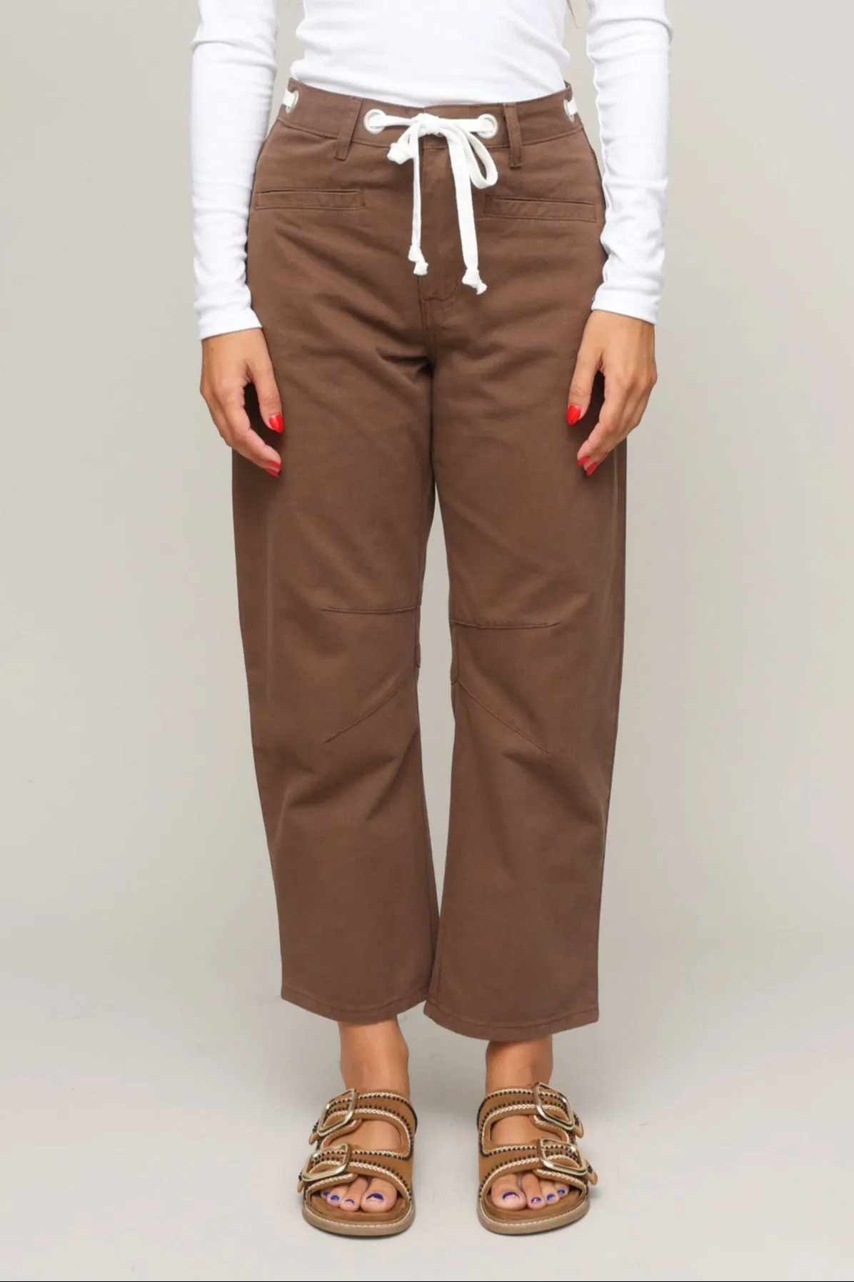 Tie Waist Pant Casual Comfort Wear