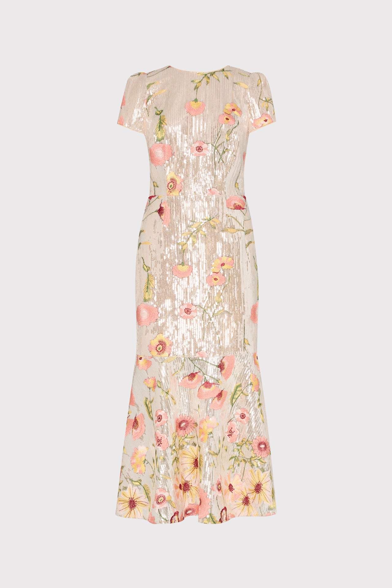 Tahlia Floral Sequins Embroidery Dress Quick Drying Flawless Construction