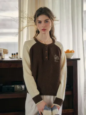 HiddenVentilationPockets Juno Round Neck Raglan Sleeve Wool Sweater