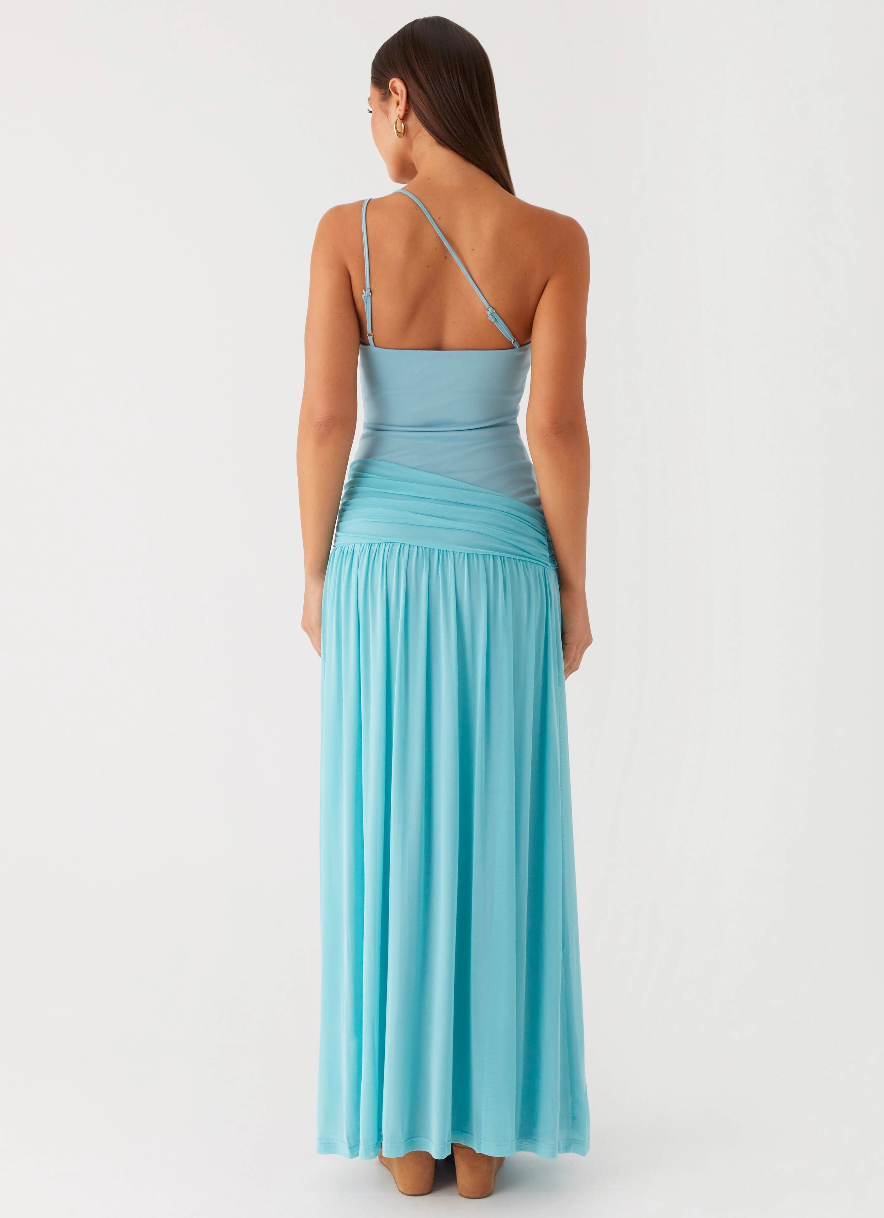 Aurelia Maxi Dress - Aqua Work or Casual Elegant formal piece