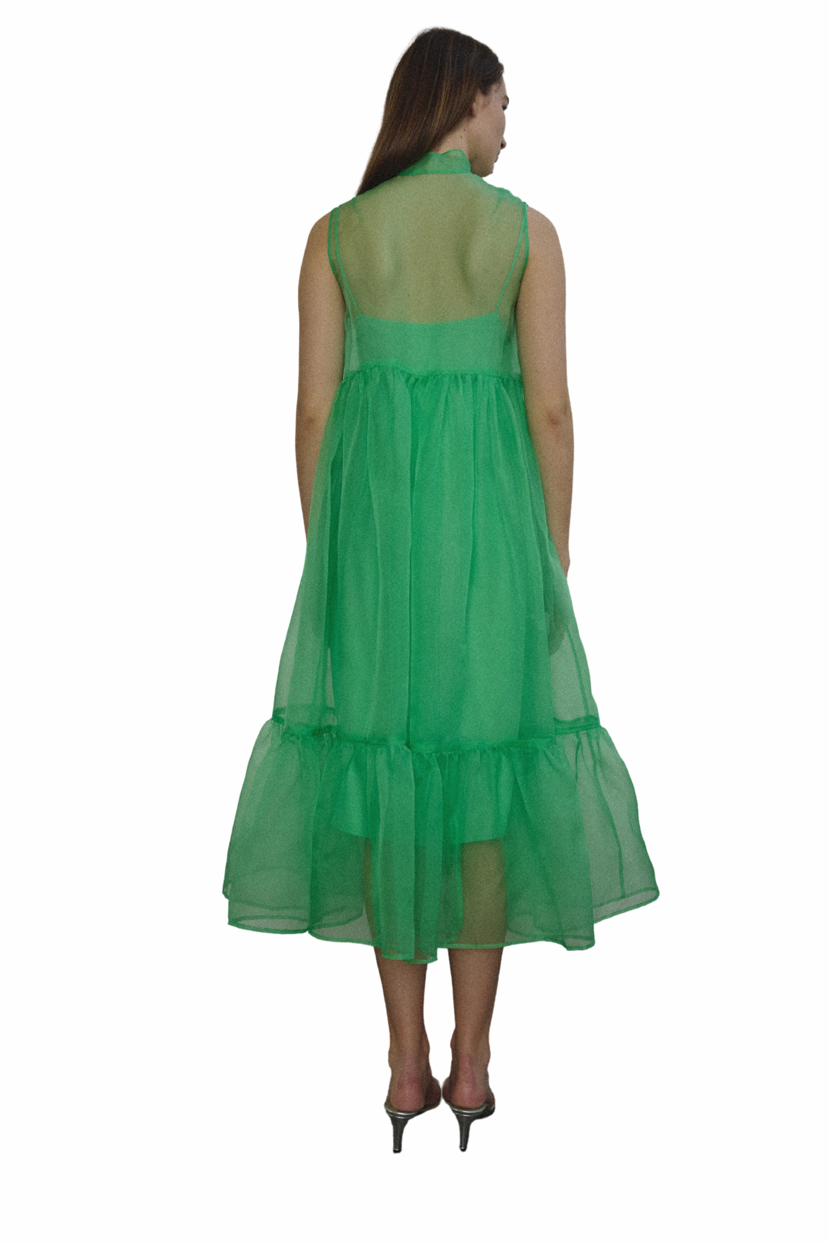Mae Dress - Celadon Back-Zip foldable