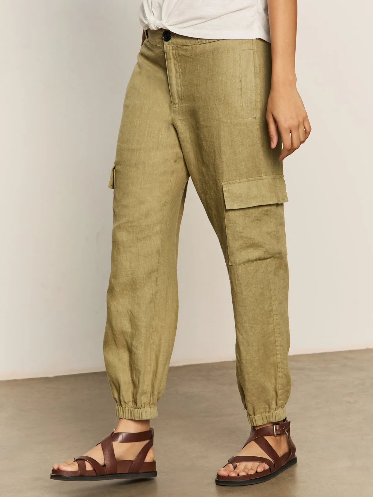 Take Over Linen Jogger Standard Rise Pant Bamboo Day To Night