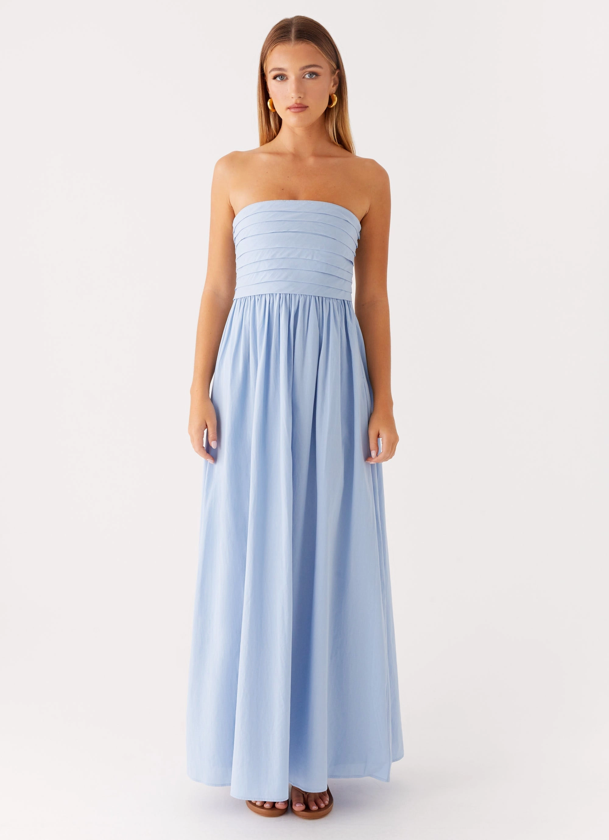 Tamia Maxi Dress - Blue Grace Vibe Breathable-Lining