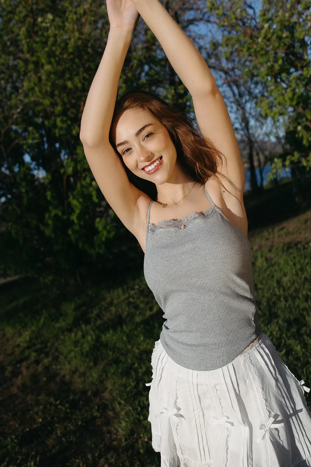 Tank You, Next Cami Tank RollUpSleeves Tubular Body Construction