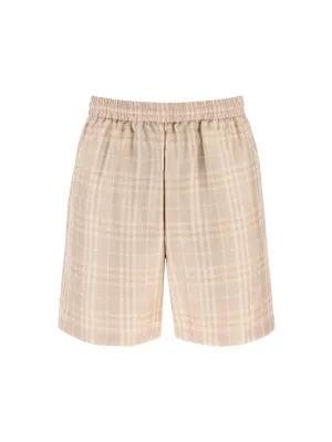 Tartan Silk Shorts