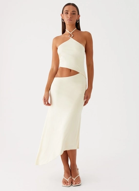 Tasha Maxi Dress - Lemon Basic Cool