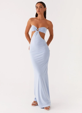 Calm Lines Tatiana Maxi Dress - Blue