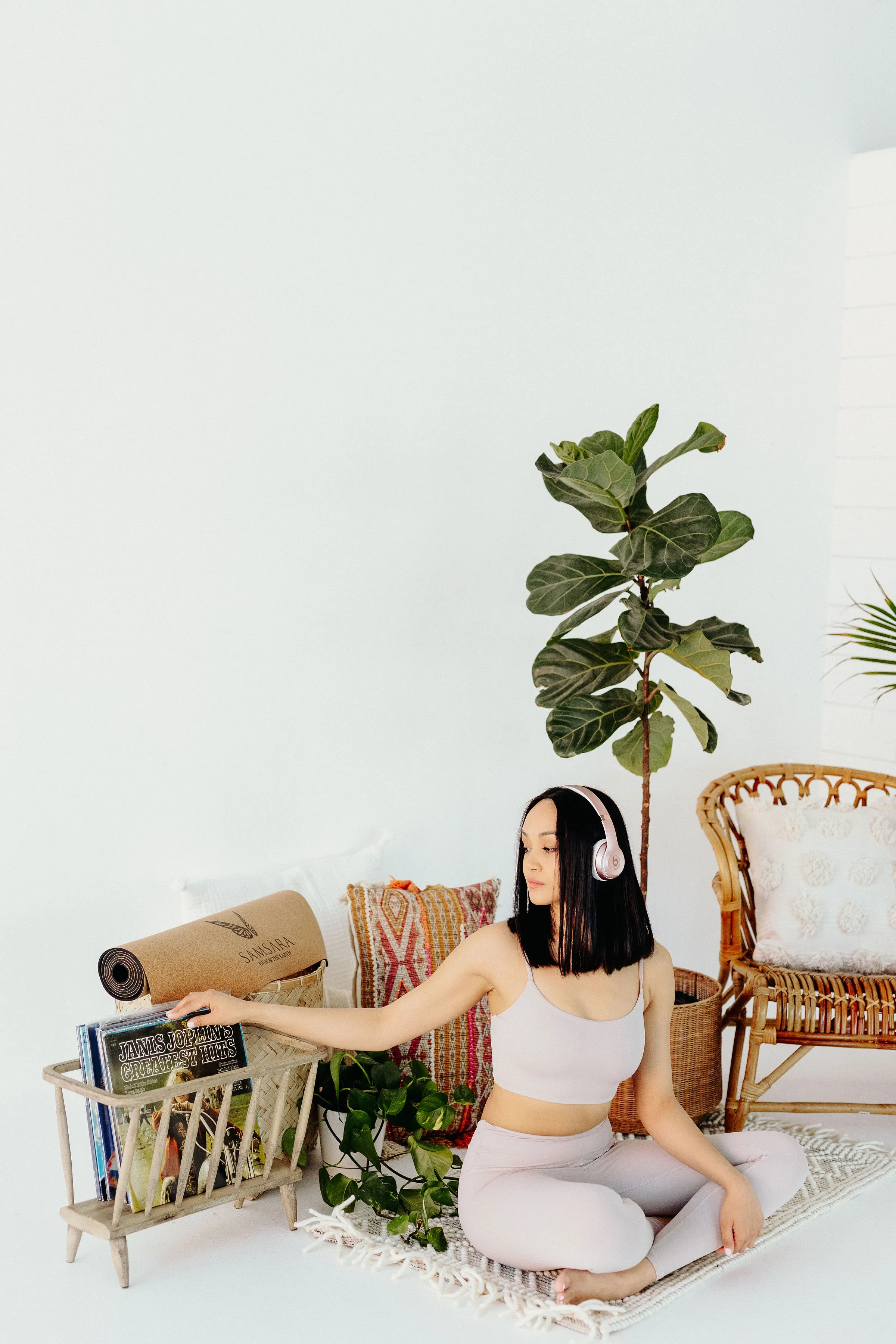 Taupe Long Top With Spaghetti Straps
