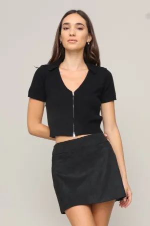 TexturedSurface Taylor Zip Cardigan