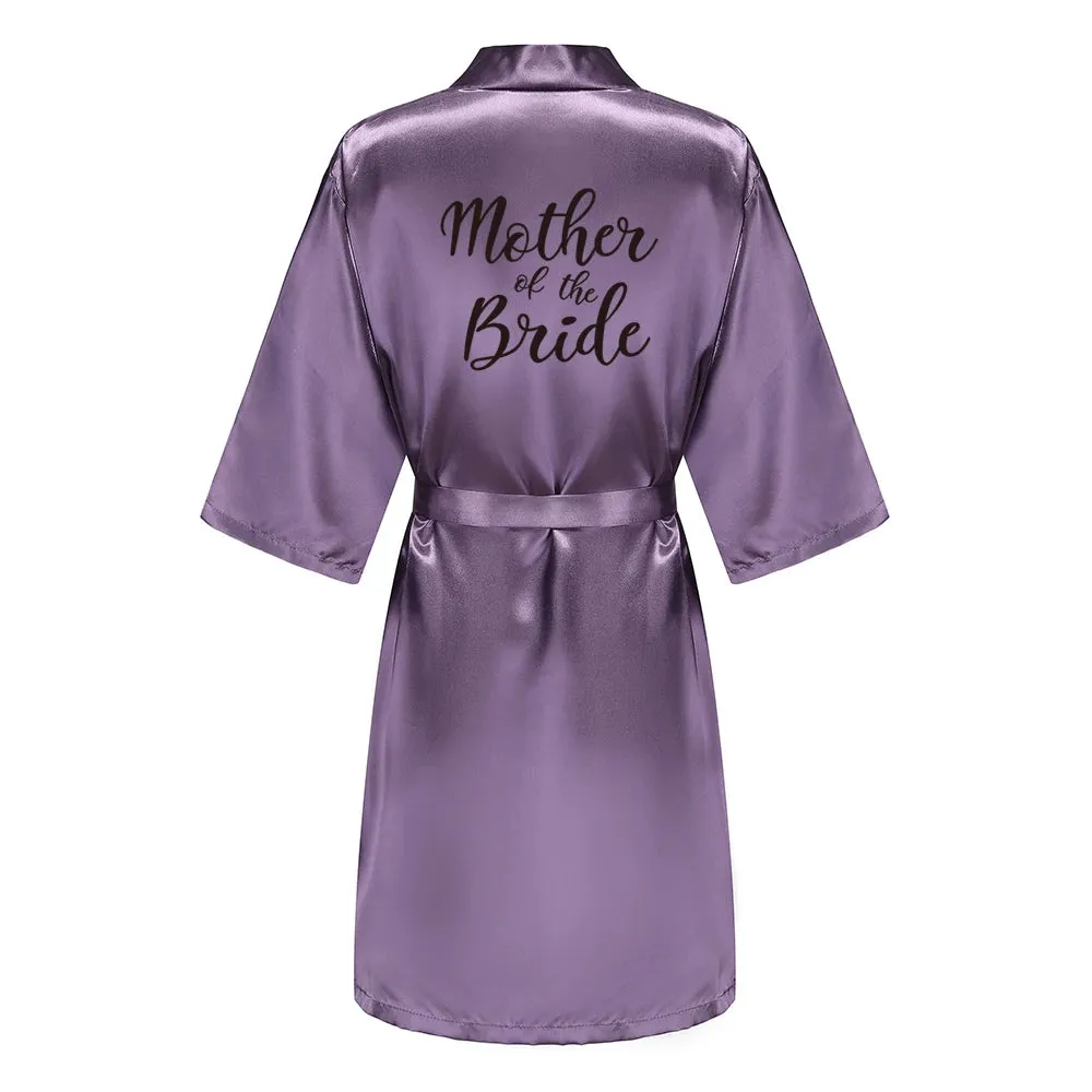 Team Bride Kimono Satin Women Bathrobe Wedding Sister Mother of the Bride Groom Bridesmaid Robes