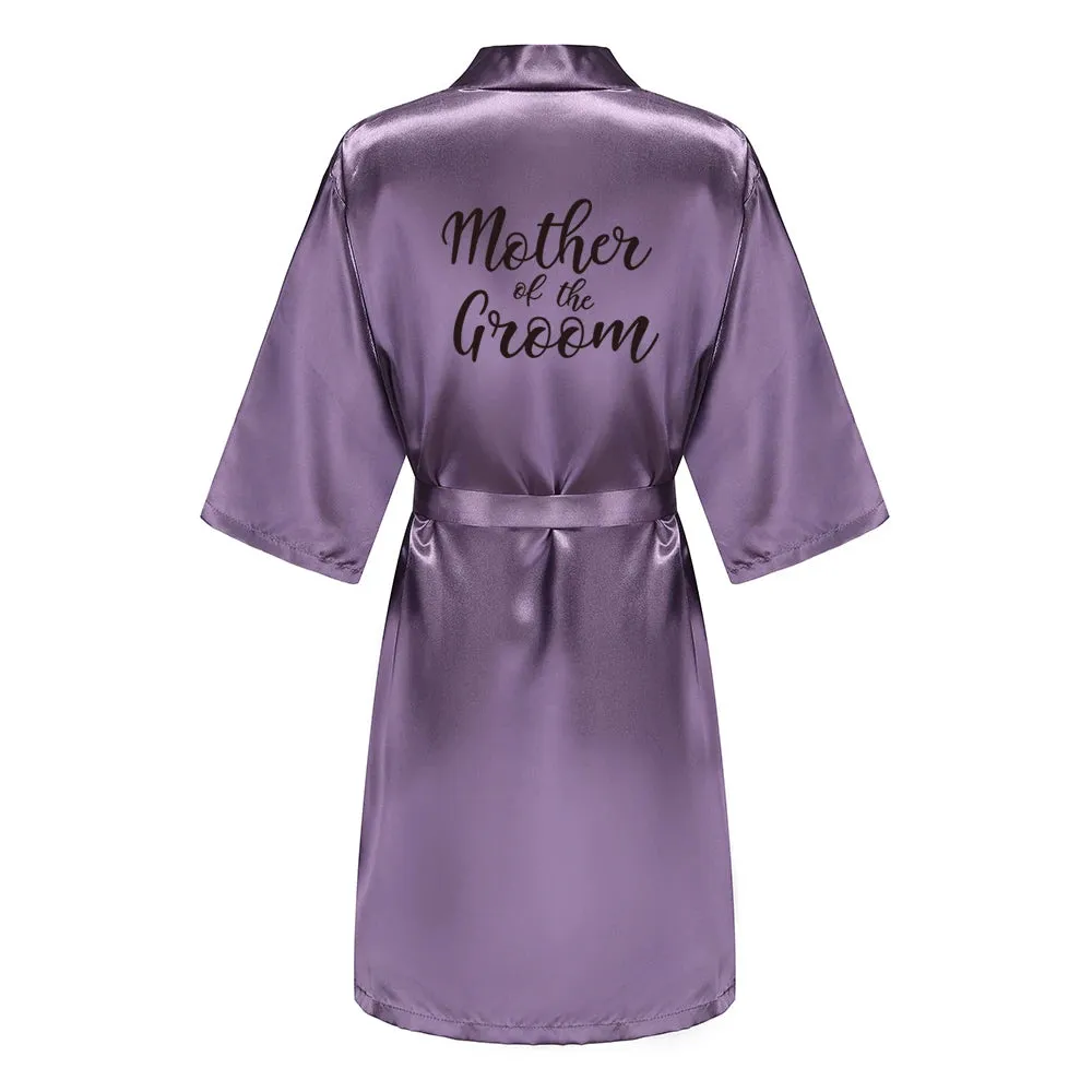 Team Bride Kimono Satin Women Bathrobe Wedding Sister Mother of the Bride Groom Bridesmaid Robes