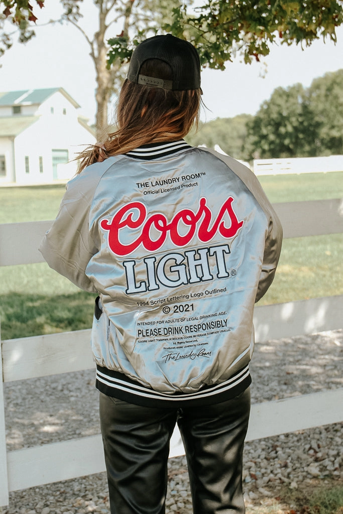Coors Light Official TM Varsity Jacket - Silver RecycledPolyester
