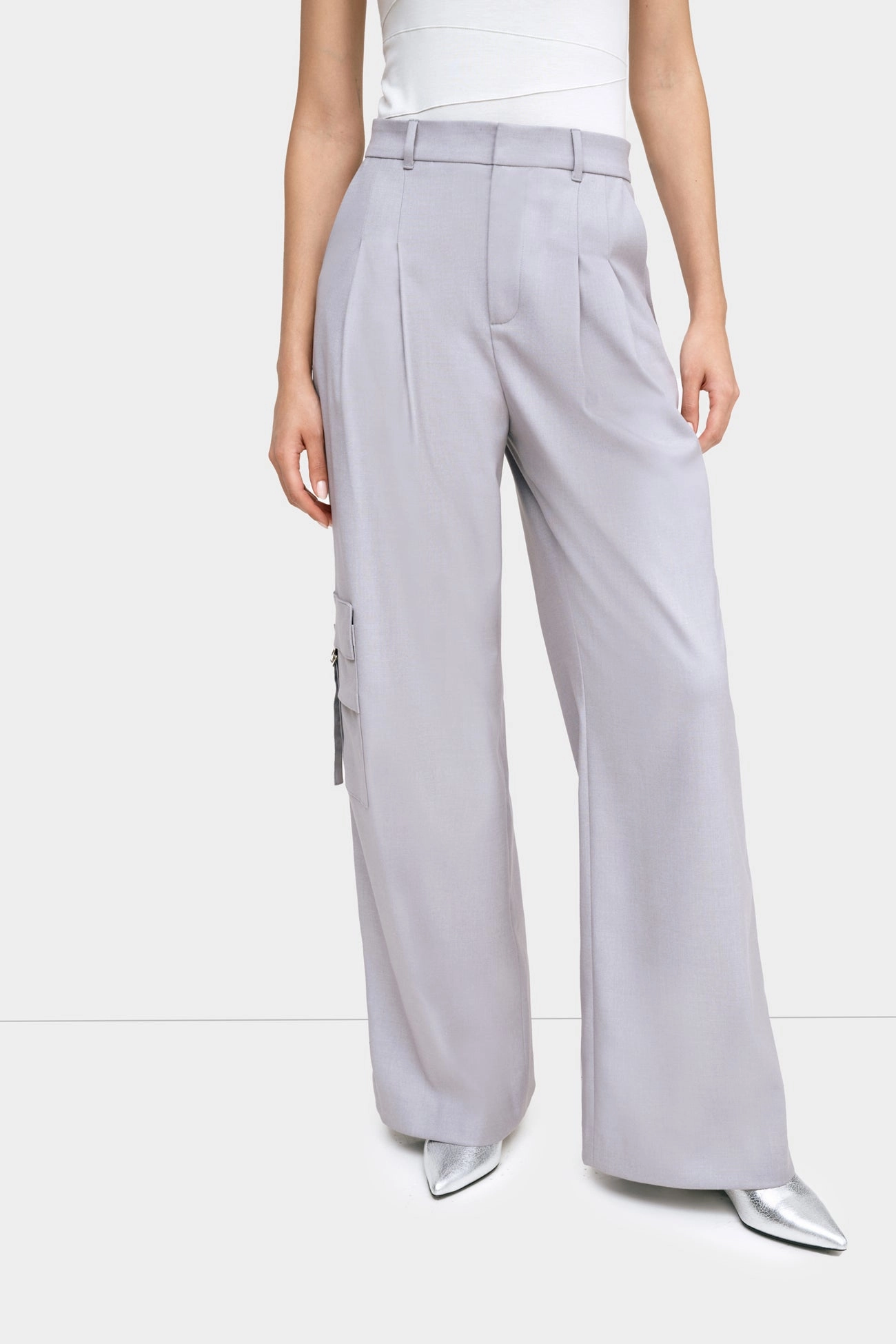RecycledPolyesterBlend Double Needle Hemming Eli Pants