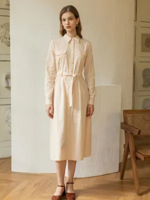 ??Final Sale??Zoe 100% Cotton Maxi Shirt Dress NonChafe Tag Placement