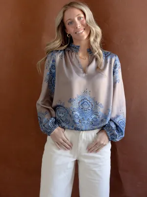Carmen Paisley Blouse AntiStaticLining