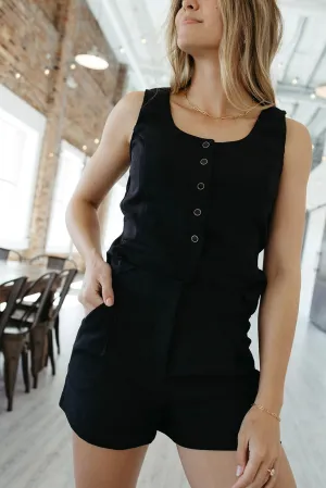 Past Midnight Poly Vest Top StainResistantFinish Ergonomic Fit Design