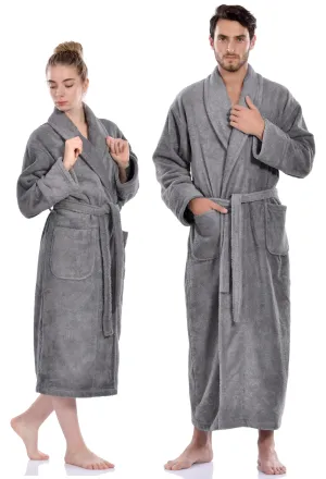 Terry Soft Bathrobe, Grey