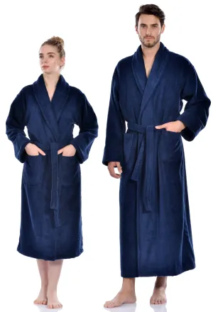 Terry Soft Bathrobe, Navy