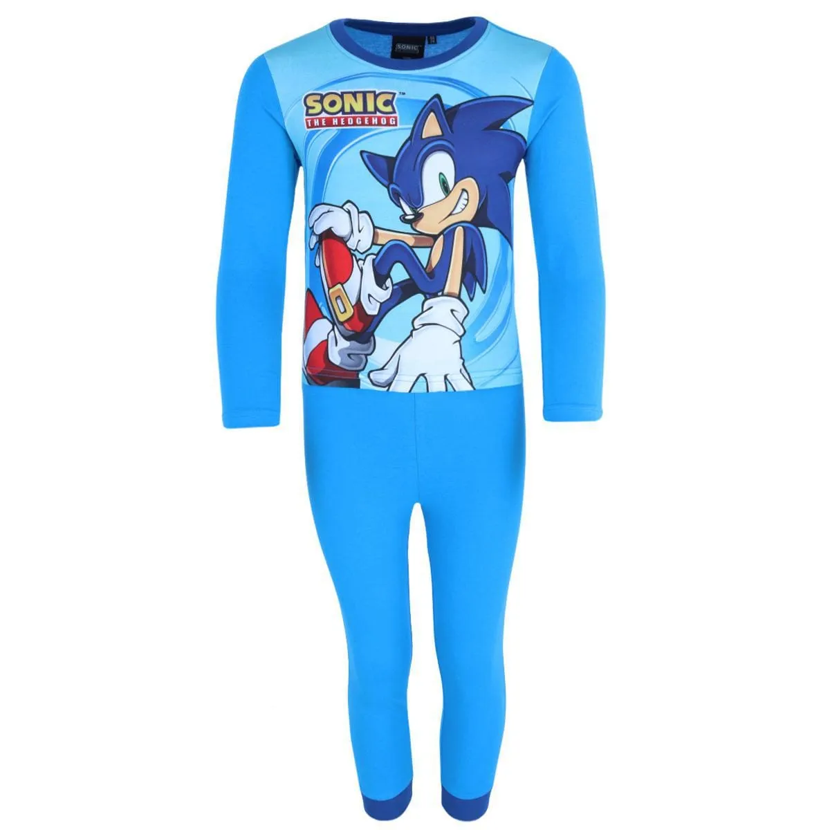 Textiel Trade Boys Sonic The Hedgehog Long Sleeve Pajama Set