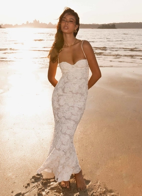That Girl Maxi Dress - Ivory FlatlockSeam