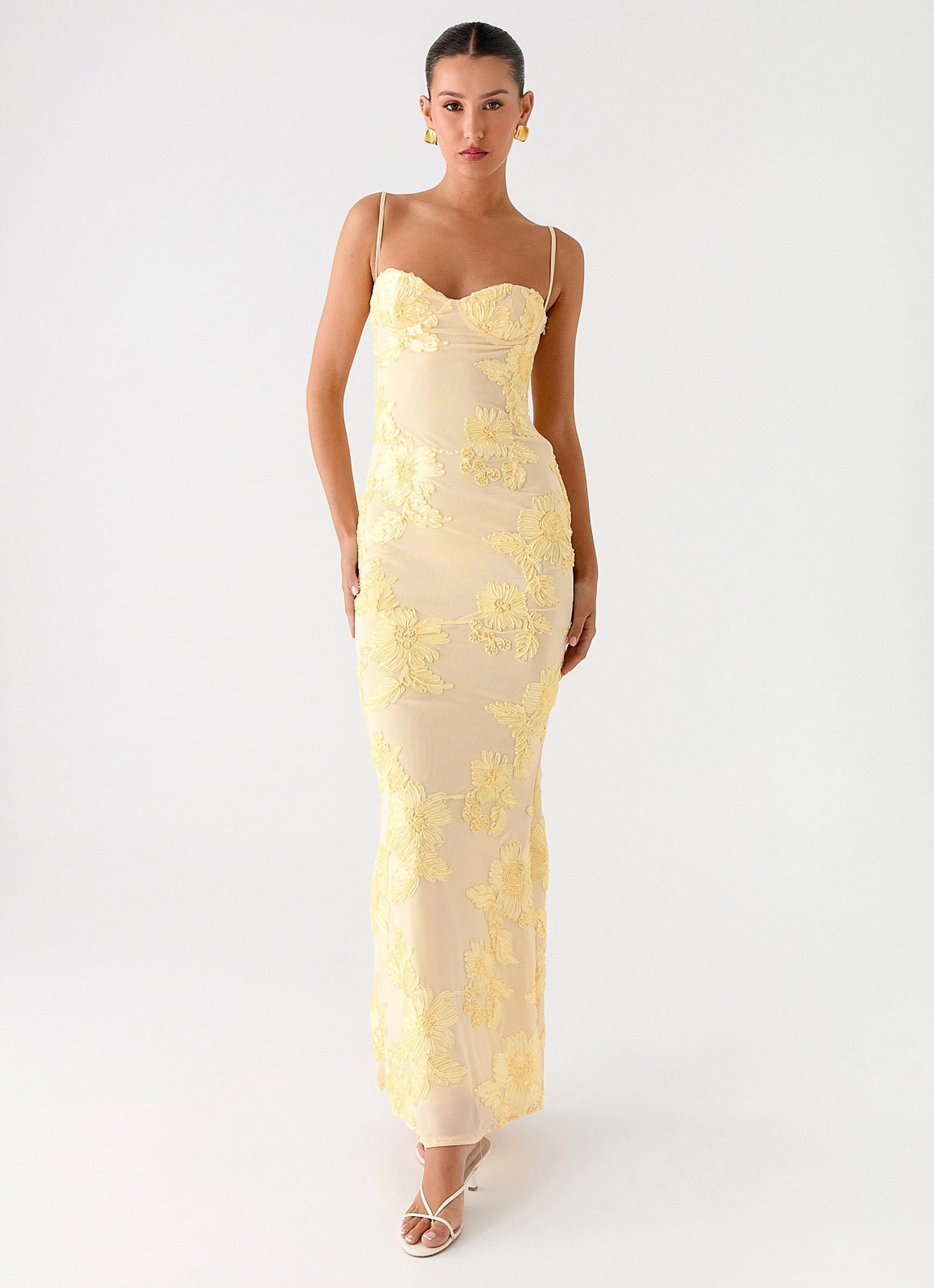 That Girl Maxi Dress - Lemon Flattering Design Wear Sophisticated Waist Fit