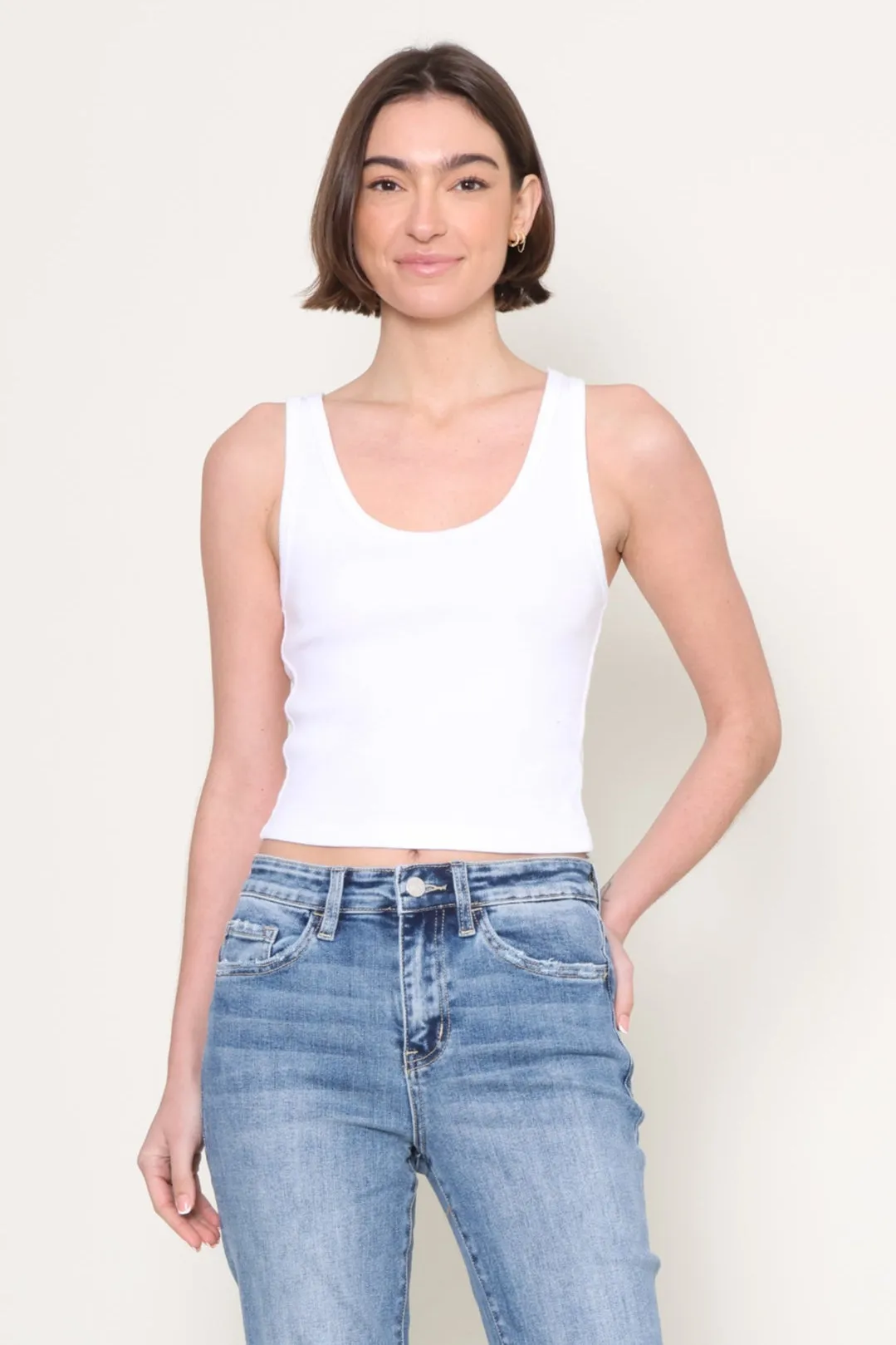 Layered Neckline Details Quick-Dry The Blondie Tank