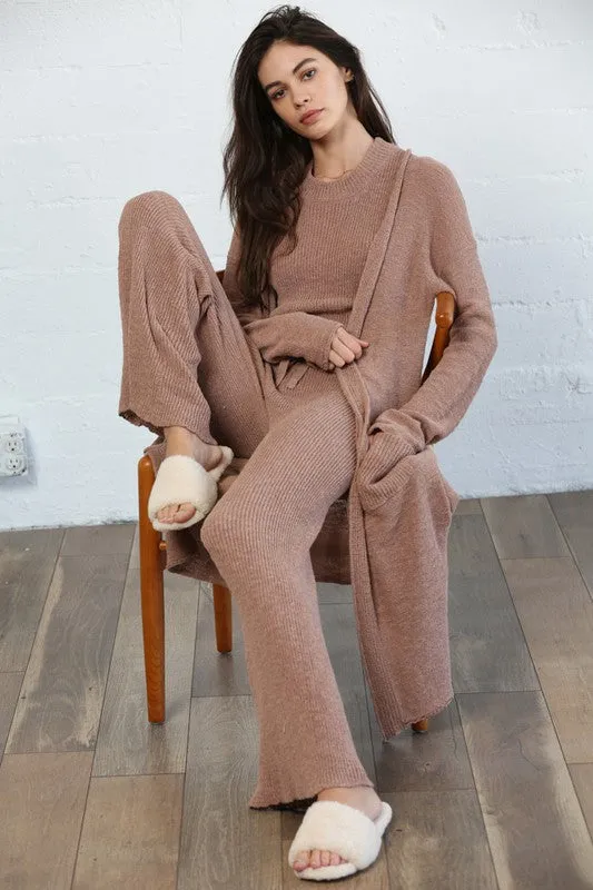 The Brigitta Mocha Mockneck Knit Tank